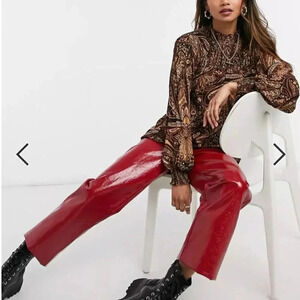 Vila | Paisley Print Shirred High Neck Blouse - EU 38 US S/M Relaxed Fit